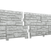 Фасадная панель Ю-Пласт Стоун-Хаус сланец Светло-Серый