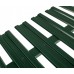 Евроштакетник Дуэт цвет Зеленый мох (6005) 95 мм